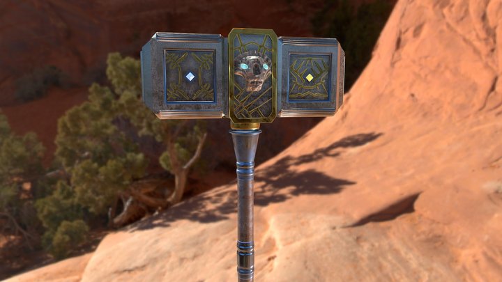 Malat. Possessed Hammer of Langadok 3D Model