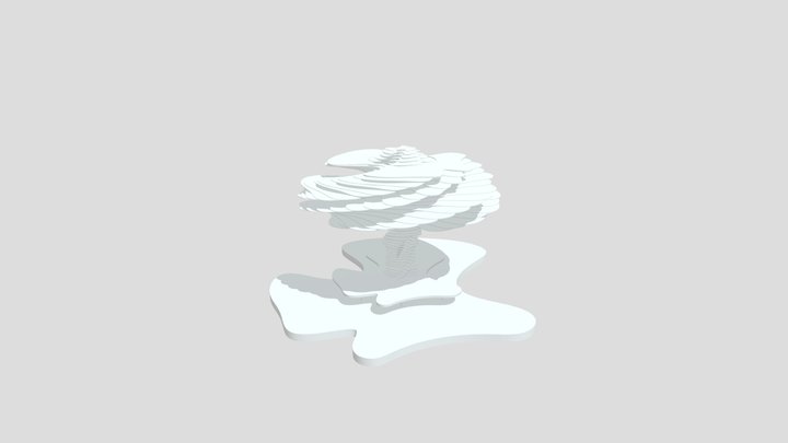Vortex - art object powered by renewable energy 3D Model