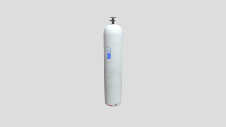 Oxygen Bottle 3D Model