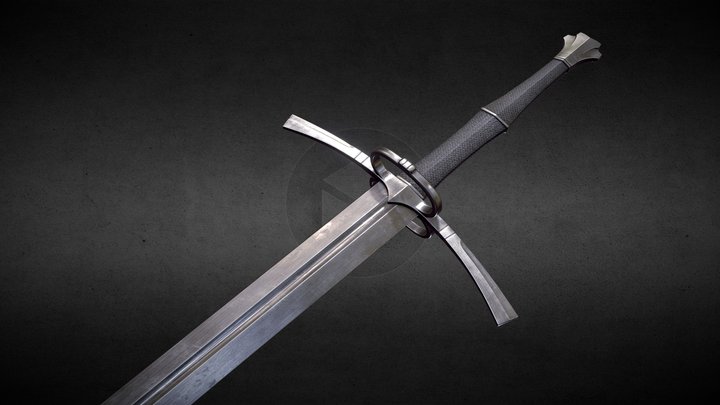 Renaissance Longsword 3D Model