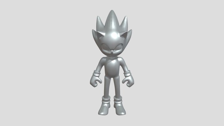 Yellow hedgehog character 3D Model