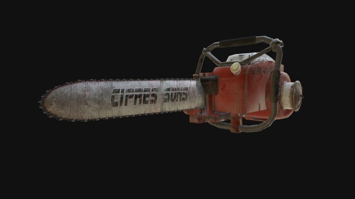 Chainsaw game prop 3D Model