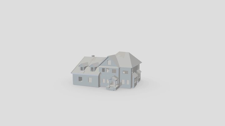 House (No texture) 3D Model