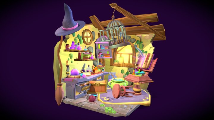 DAE Crib - Witchy Workshop 3D Model