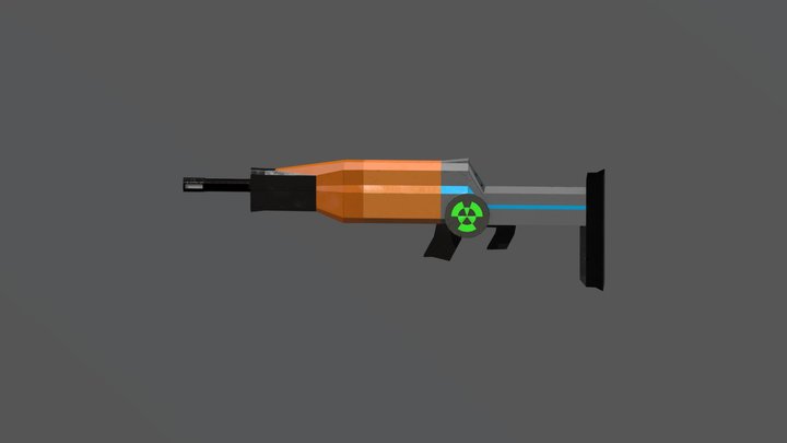 radioactive rifle 3D Model