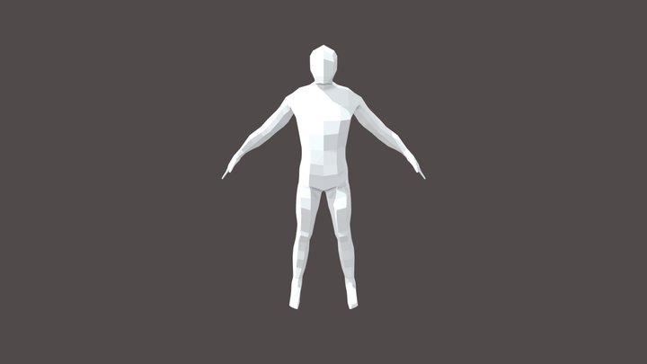 Human Male - Low Poly - Style 3D Model