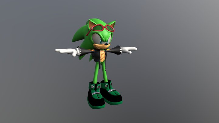 Scourge The Hedgehog for Sonic Infinity UE5 3D Model