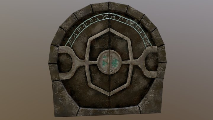 Fantasy Door 3D Model