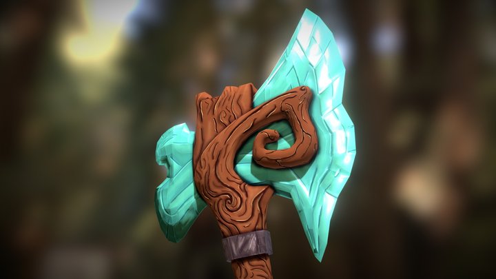 Fantasy Axe 2.0 3D Model