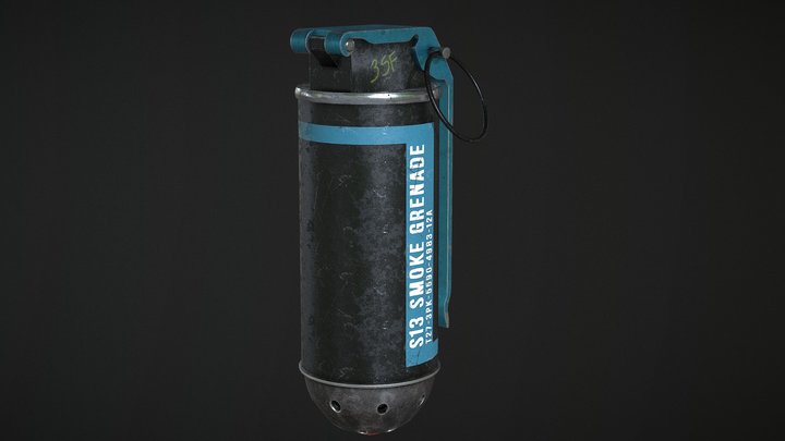 S13 Smoke Grenade 3D Model