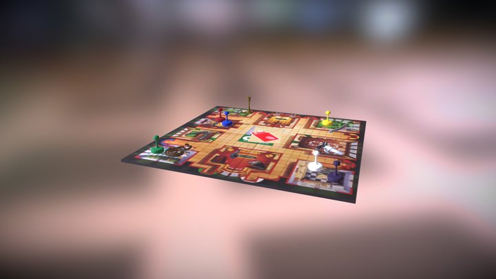 Clue Board Game 3D Model