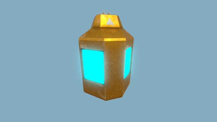 SciFi Battery 3D Model