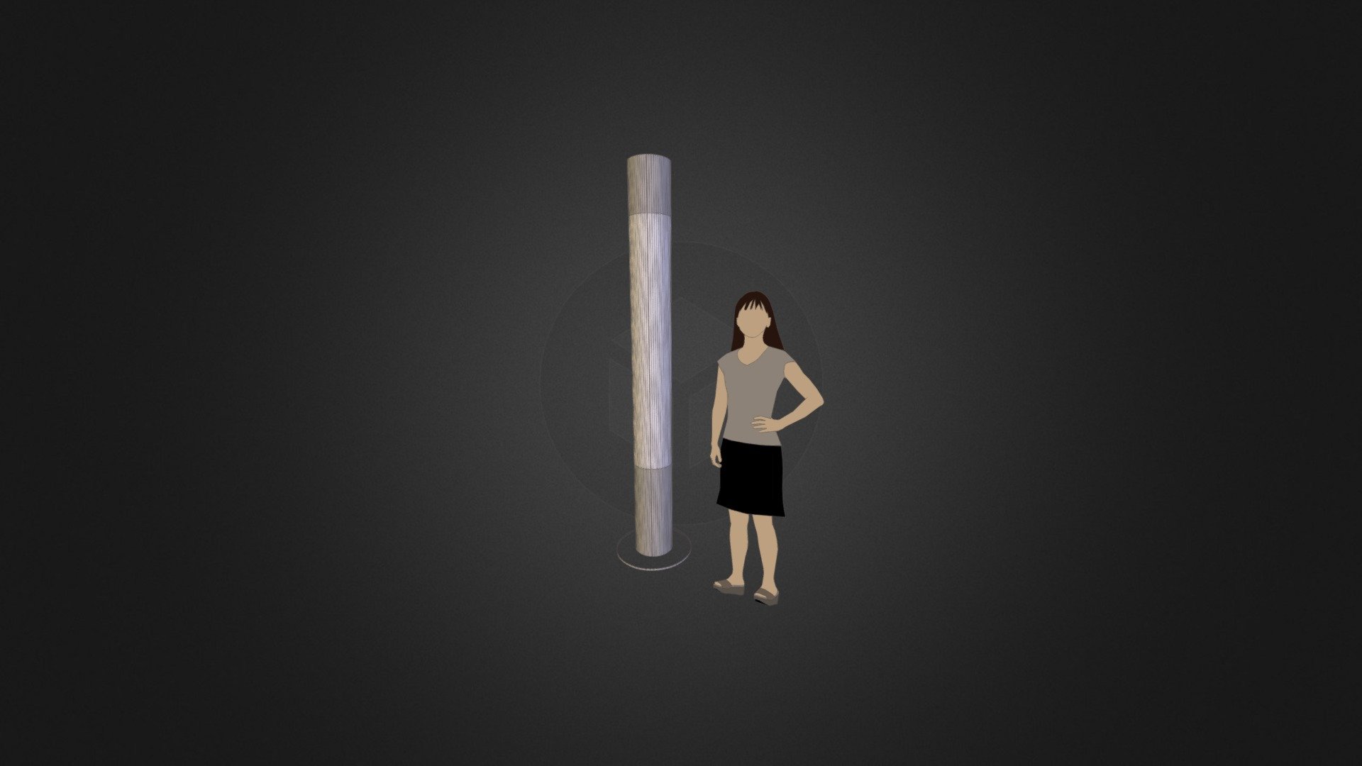 Round Light Columns - Code:COLL-RNDLT — Sketchfab embed 3D viewer