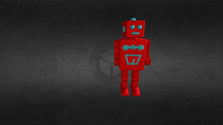 Blechroboter 3D Model