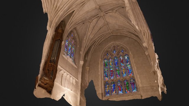 Duke Chapel north nave preliminary 3D Model