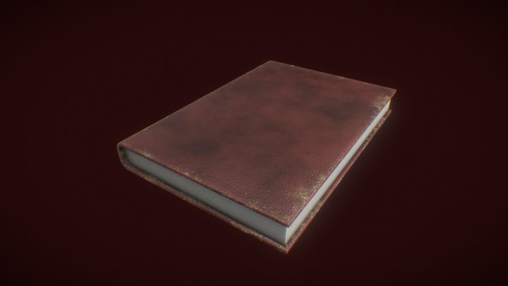 Leather Book 3D Model