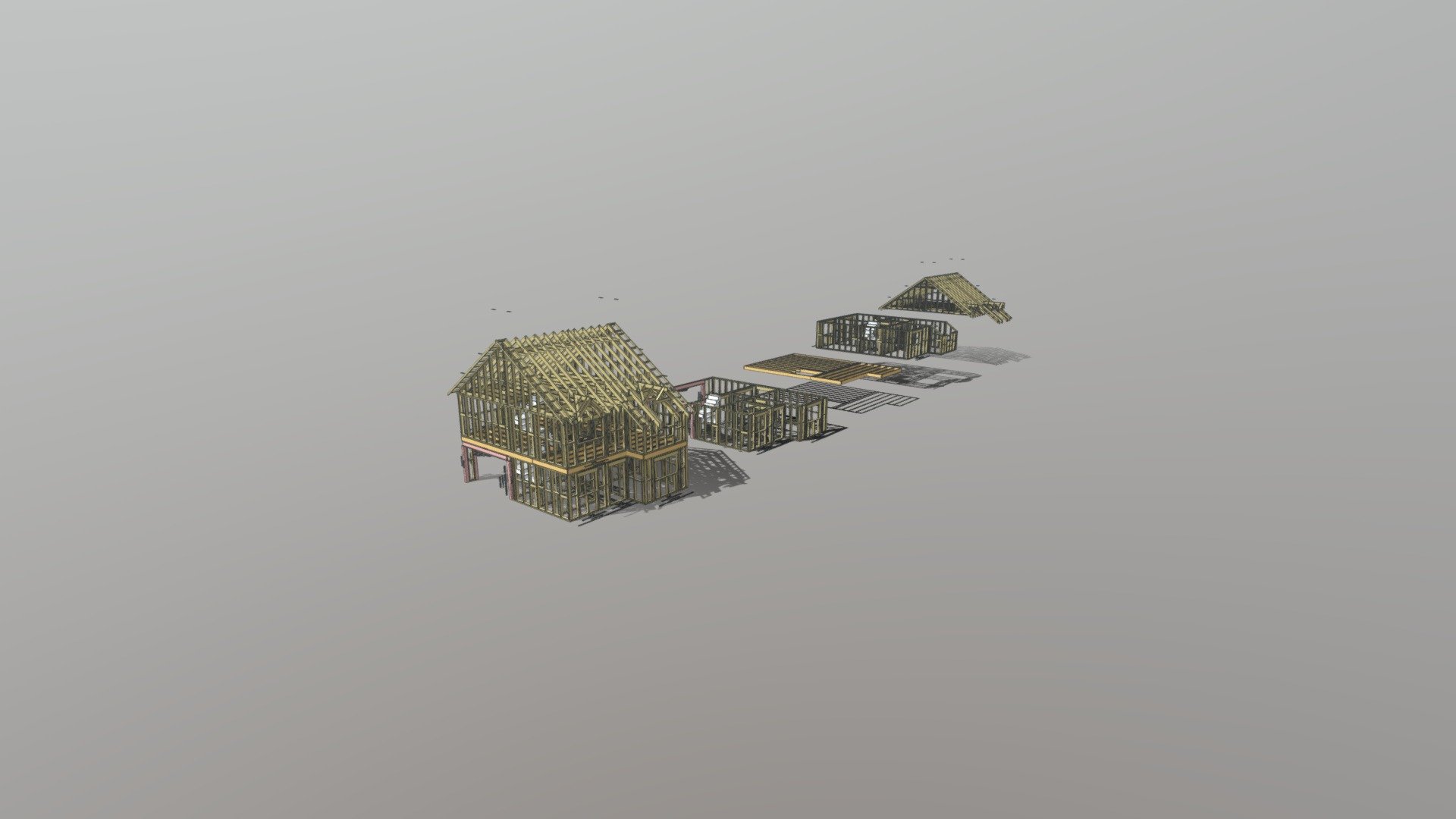 Timberframe Test - 3D model by Blue Square Drafting (@Dhunston86 ...