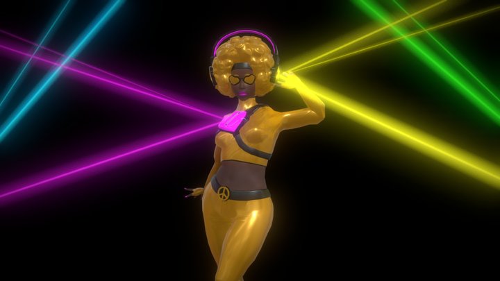 Disco Diva 3D Model