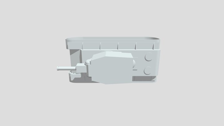 Башня с базой V0 3D Model
