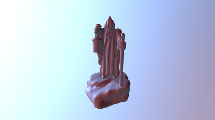 Statue Of The Hermit 3D Model