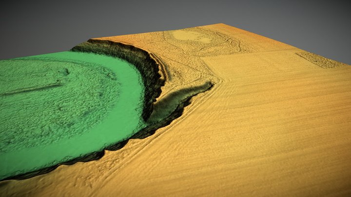 Meškučių piliakalnis II (Lithuania) – Gratis 3D-model STL