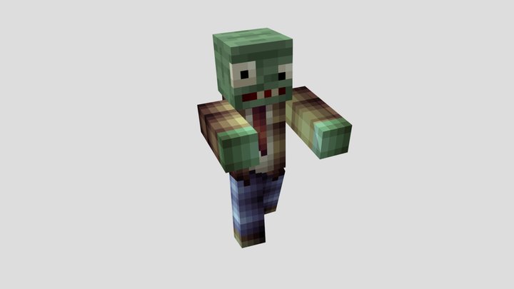 Зомби pvz 3D Model