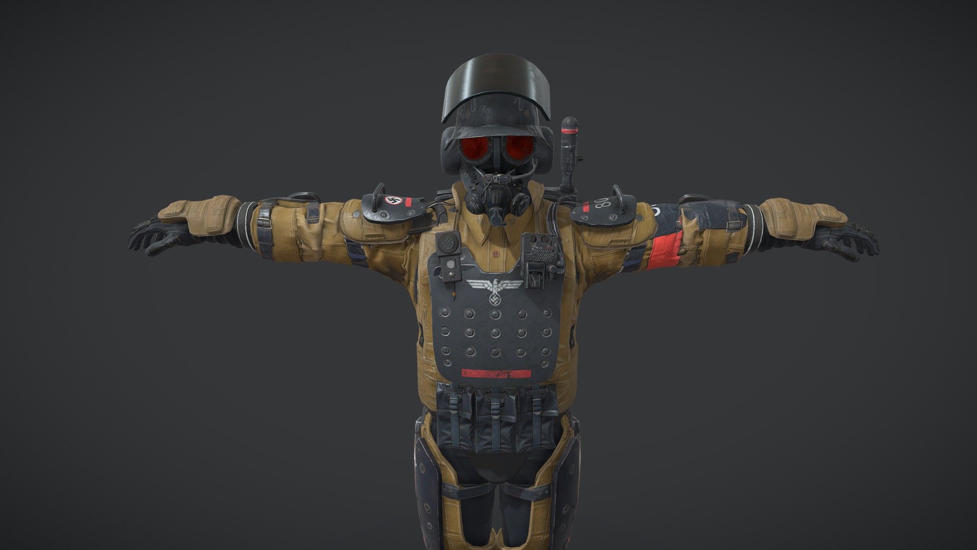 ⭐ Soldier 1980 - Wolf. Youngblood - Download Free 3D model by Nazar ...