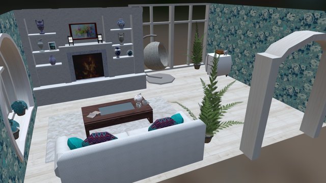 Living Room 3D Model