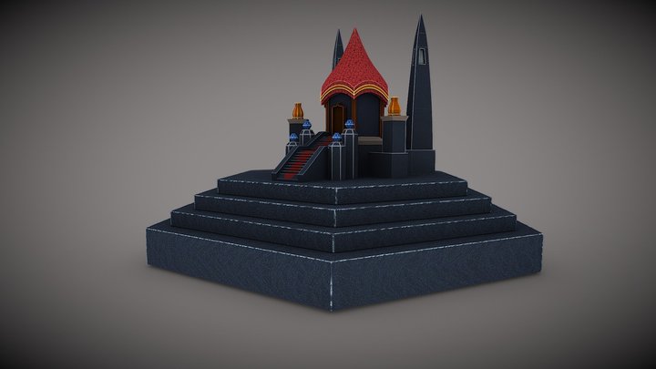 low poly mosque 3D Model