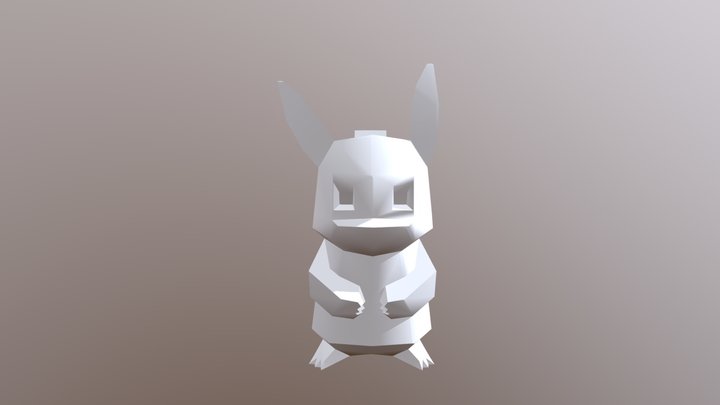 2019 Class 4 - Pikachu 1gen Flowalistik 3D Model
