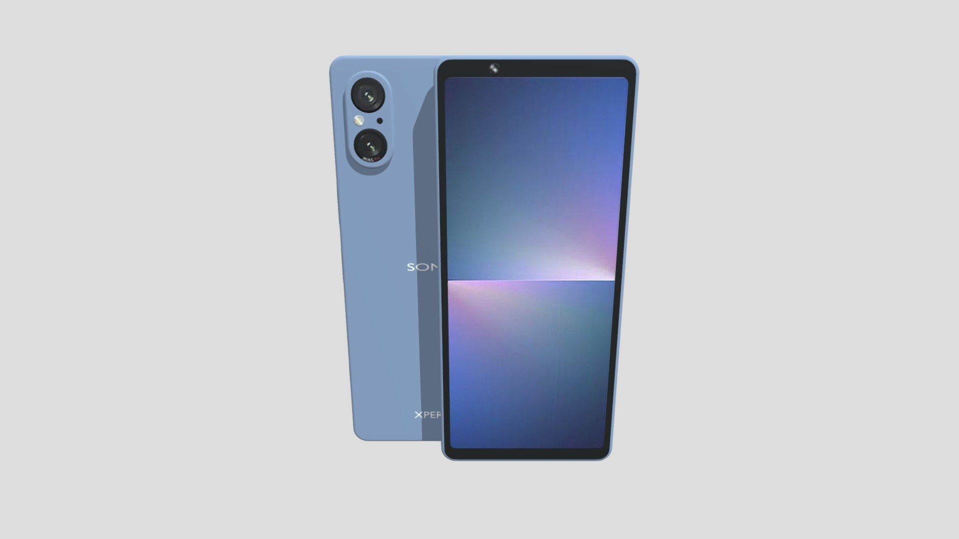 modelo 3d Sony Xperia 5 V Azul - TurboSquid 2121389