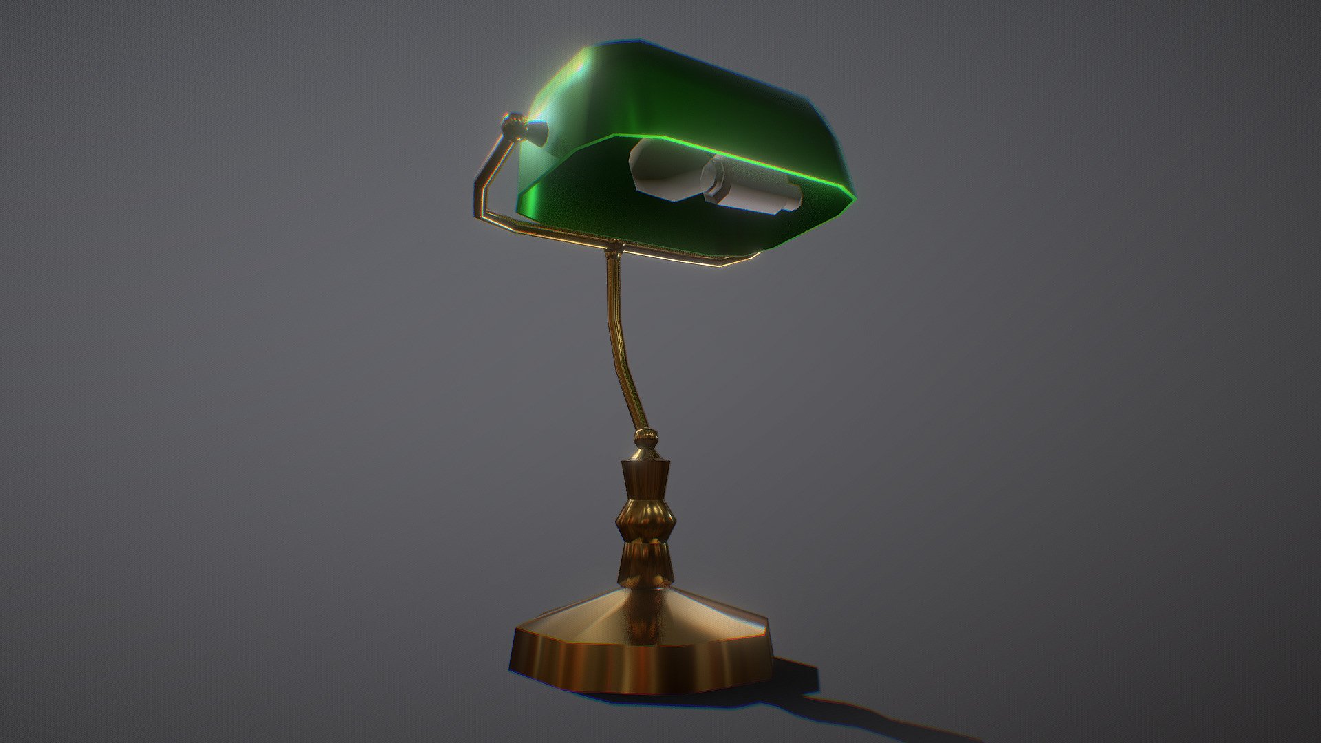 Banker's Lamp (Ultra Low Poly)