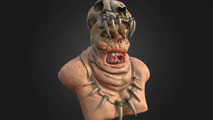 Troll Bust 3D Model