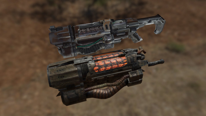 RailGun Strogg 3D Model