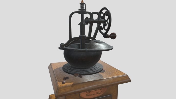 Traditional coffee grinder 3D Model