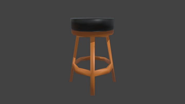 Low-Poly Barstool