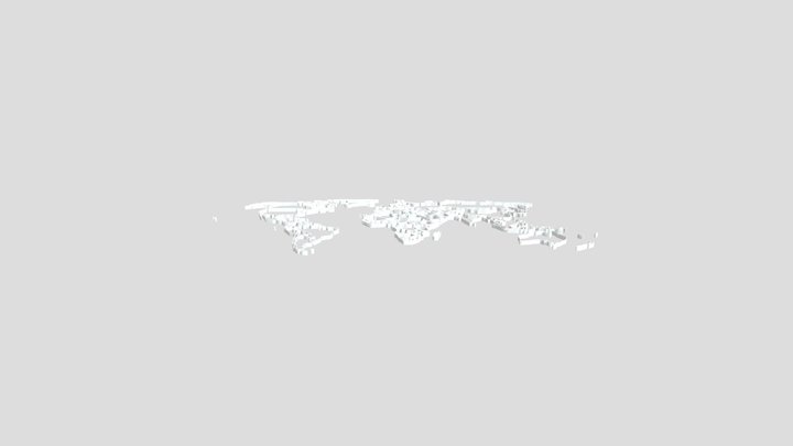 Map Of The World 3D Model