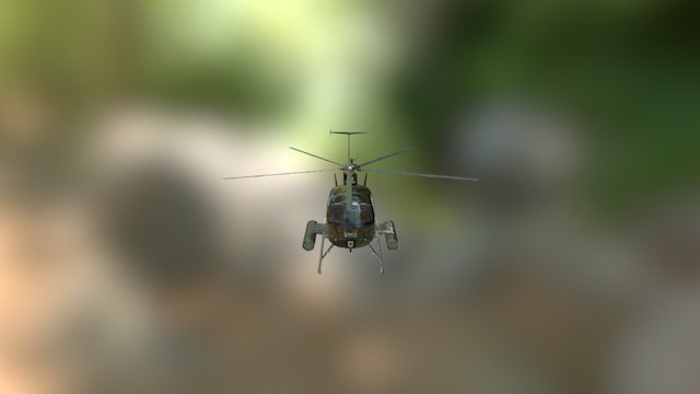MH 6 Little bird Helicopter 3D Model