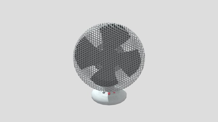 Table Fan 3D Model