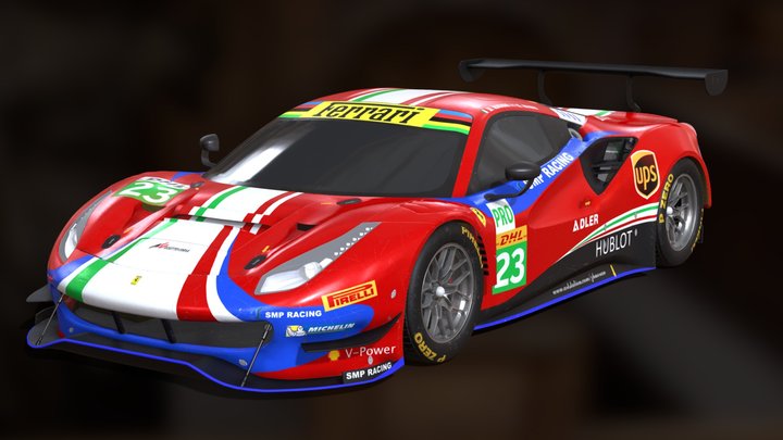 Ferrari488GT3 3D Model