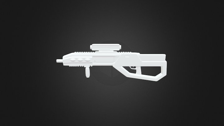 Sci-Fi Weapon WIP 03 3D Model