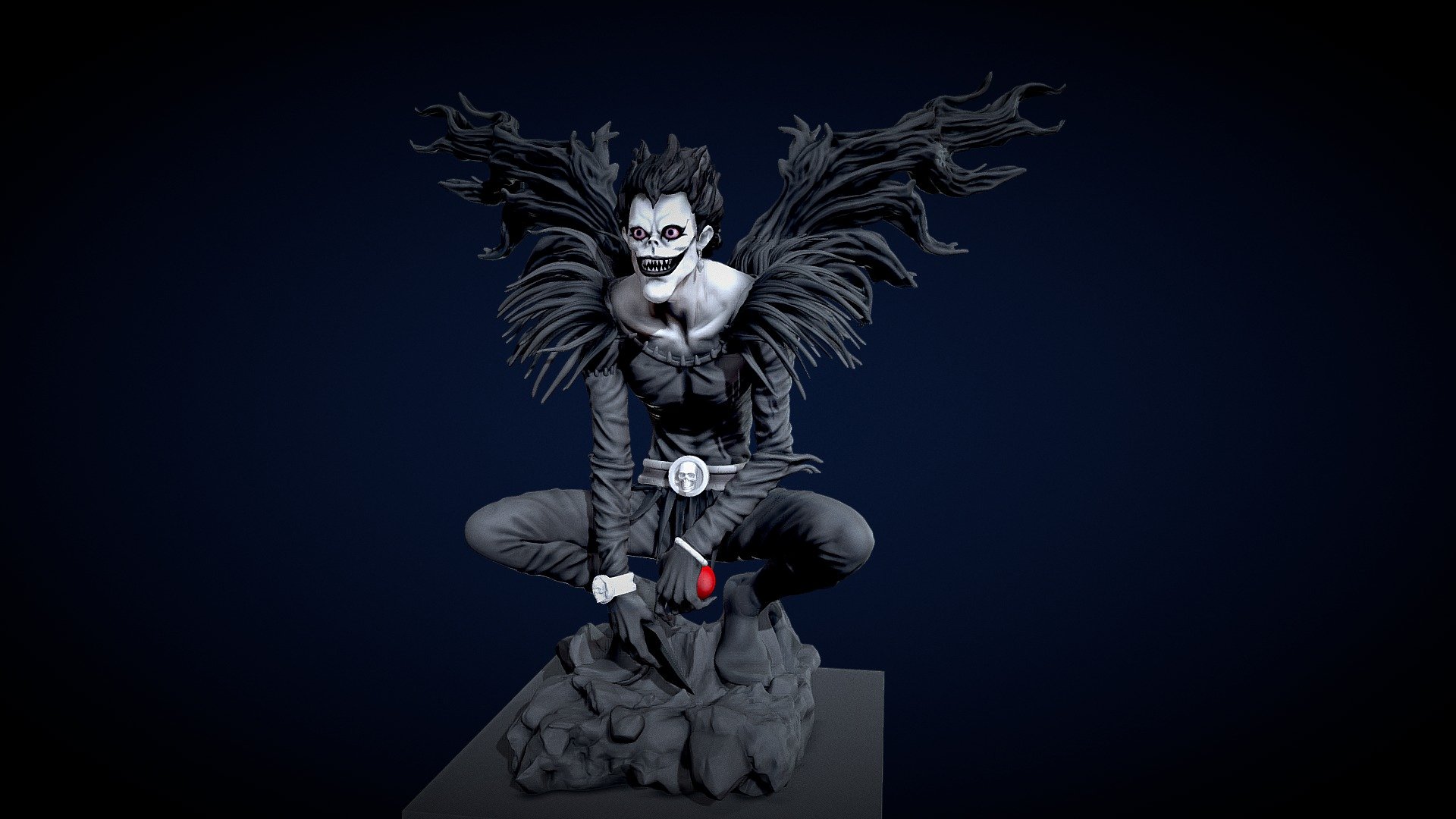 Ryuk, anime, death note, muerte, HD phone wallpaper