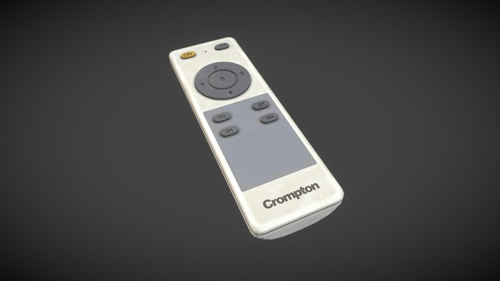 Crompton Fan Remote 3D Model