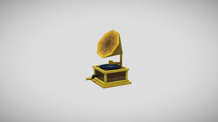 Gramophone 3D Model