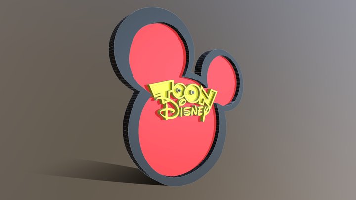 Toon Disney logo 2005-2010 3D Model