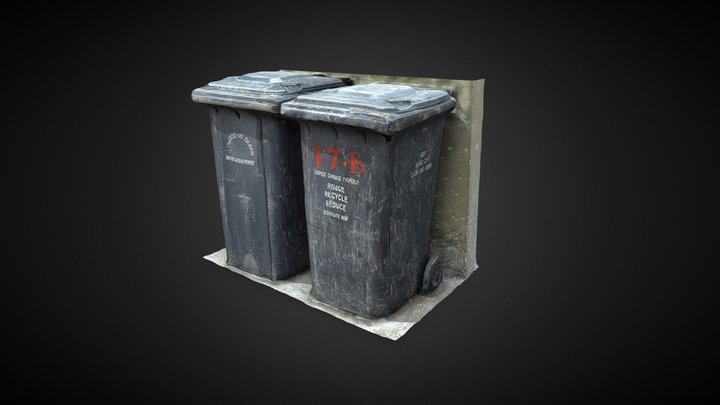 Garbage Disposal Bin - 3D scan