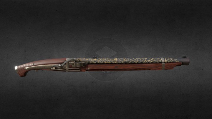 O-zutsu Teppo | Feudal Japanese Hand Cannon | 3D Model