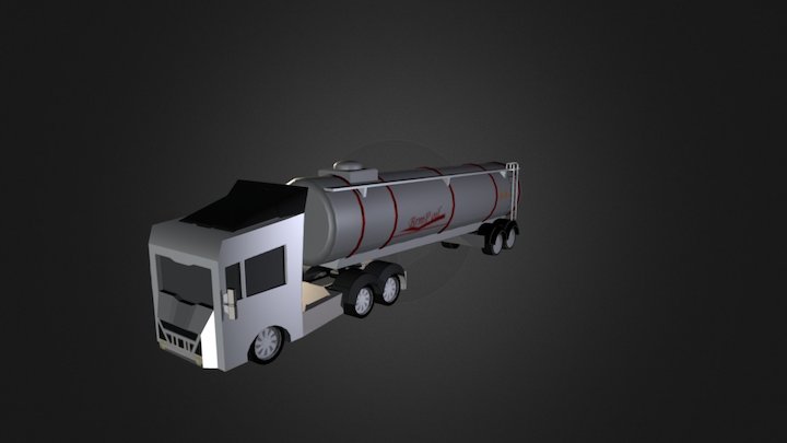 Oil Truck (updated) 3D Model