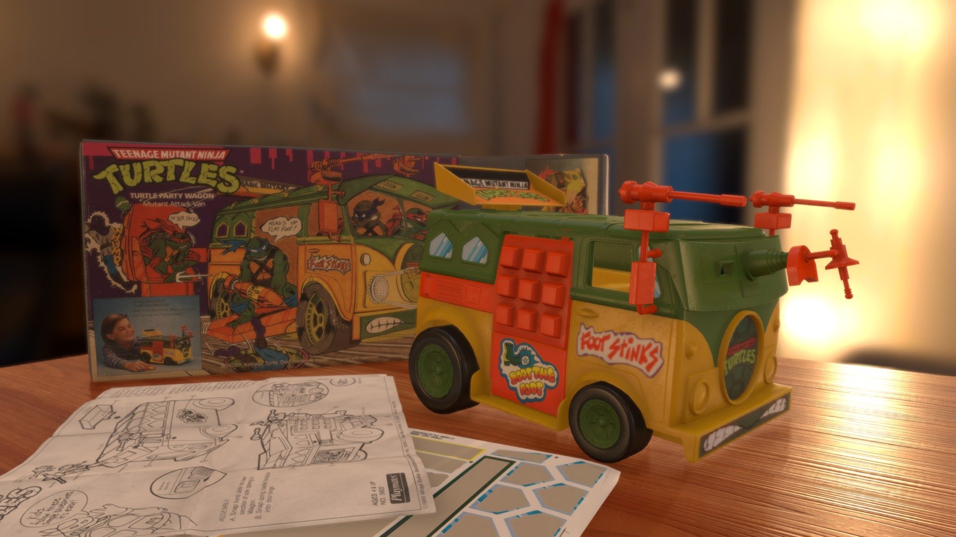 1998 TMNT Party Wagon Toy