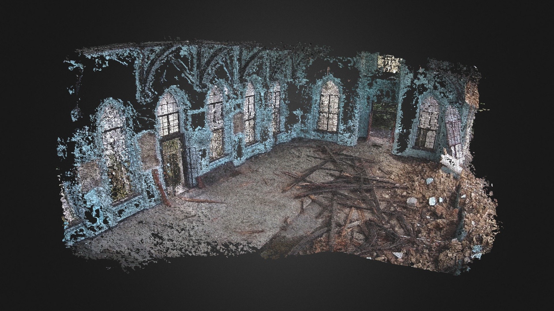 Greyfriars Church, Interior (Demolished)